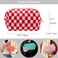 PAZIMIIK Checkered Makeup Bag for Purse Portable Zipper Make Up Pouch Small Cosmetic Case for Travel Accessories Red