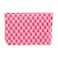 PAZIMIIK Knit Checkered Makeup Bag Large Zipper Make Up Accessory Pouch for Purse Cosmetic Brush Bag for Travel EssentialHotpink
