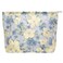 PAZIMIIK Makeup Bag Large Cotton Zipper Pouch for Purse Travel Canvas Make Up Organizer for Women CosmeticBrocade Blue