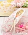PAZIMIIK Quilted Makeup Bag Large Travel Zipper Soft Cosmetic Pouch for Women Girls Make UpBow Rose