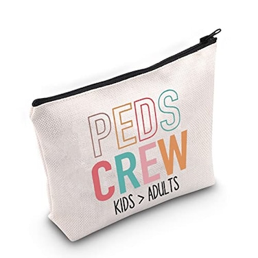 BLUPARK Peds Crew Pediatric Nurse Bag Zipper Bag for Makeup Gifts More