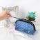 Philo Fun 4Piece Mesh Cosmetic Bag Set Heart Print Clear Makeup Organizer Travel Zipper Toiletry Pouch Blue