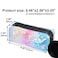PHOGARY Sequin Preppy Pencil Case for Girls Fluffy Zip Pull Pouch Bag Holographic Pen Case Sparkling School Stuff Shimmery Glitter Makeup Bag Blue Pink