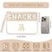 Pinkmik Chenille Letter Clear Zipper Pouch for Travel Clear Snack Bag Letter Makeup Pouch Bag for Women SnacksX
