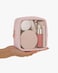 Pocmimut Clear Makeup Bag Easy to Find Mini Makeup Bag for Purse Travel Makeup Bag for Car Compact Cosmetic Pouch for Daily EssentialsPink