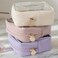 Pocmimut Clear Makeup Bag Easy to Find Mini Makeup Bag for Purse Travel Makeup Bag for Car Compact Cosmetic Pouch for Daily EssentialsPink