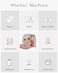 Pocmimut Clear Makeup Bag Easy to Find Mini Makeup Bag for Purse Travel Makeup Bag for Car Compact Cosmetic Pouch for Daily EssentialsPurple