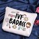 POFULL IVF Transfer Day Gift IVF Support Gift IVF Badass Cosmetic Bag Infertility Awareness Gift IVF Badass bag
