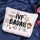 POFULL IVF Transfer Day Gift IVF Support Gift IVF Badass Cosmetic Bag Infertility Awareness Gift IVF Badass bag