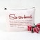 POFULL Sorority Gift Sorority Sister Makeup Bag Sorority Paraphernalia Girls Gift Red bag