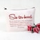 POFULL Sorority Gift Sorority Sister Makeup Bag Sorority Paraphernalia Girls Gift Red bag