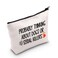 POFULL True Crime Lover Gift Probably Thinking About Dogs or Serial Killers Cosmetic Bag Murder Gift Probably Thinking About Dogs Bag