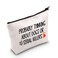 POFULL True Crime Lover Gift Probably Thinking About Dogs or Serial Killers Cosmetic Bag Murder Gift Probably Thinking About Dogs Bag