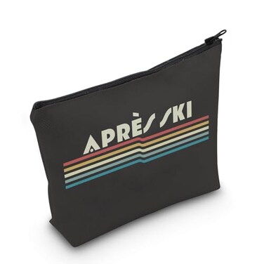 POFULL Winter Holiday Gift Ski Trip Gift Skiing Lover Gift Skiing Team Gift Apres Ski Makeup Bag APRES SKI