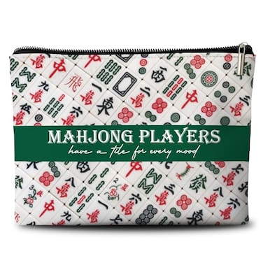 Rone168 Mahjong Lover Gifts for Players Organizer Bag 10x7 Inches