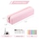 RSRSLEII Cute Silicone Makeup Brush Holder Soft Portable Cosmetic Brush Bag with Zipper Travel Makeup Brush Case01Lightpink