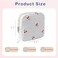 RSRSLEII Small Quilted Cosmetic Pouch for Purse Mini Cotton Makeup Bag with Compartments Cute Zipper Lipstick Holder for Women 12Cherry
