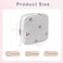 RSRSLEII Small Quilted Cosmetic Pouch for Purse Mini Cotton Makeup Bag with Compartments Cute Zipper Lipstick Holder for Women 12Cherry
