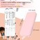 Sakolla Travel Makeup Brush Holder Silicone Makeup Brush Bag with Zipper Closure Makeup Brushes Organizer Case Washable Makeup Pouch Holder Case for Daily Work EssentialsPink