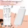 Sakolla Travel Makeup Brush Holder Silicone Makeup Brush Bag with Zipper Closure Makeup Brushes Organizer Case Washable Makeup Pouch Holder Case for Daily Work EssentialsWhite