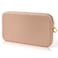 Sakolla Travel Zipper Makeup Brushes Bag Silicone Large Makeup Brush Holder Women Pouch Case for Daily Work EssentialsKhaki
