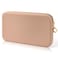 Sakolla Travel Zipper Makeup Brushes Bag Silicone Large Makeup Brush Holder Women Pouch Case for Daily Work EssentialsKhaki