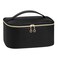 senbowe Travel Makeup Bag Large Capacity Cosmetic Bags for WomenPortable Waterproof Leather Toiletry Bag Make Up Organizer Bag with Divider and Handle