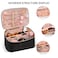senbowe Travel Makeup Bag Large Capacity Cosmetic Bags for WomenPortable Waterproof Leather Toiletry Bag Make Up Organizer Bag with Divider and Handle