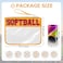 PPeen Softball Gifts Makeup Bag Softball Stuff Accessories Portable Toiletry Storage Bag with Chenille Letter Clear Zipper Toiletry Pouch