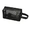 TOPASION Portable Mesh Makeup Bag with Zipper Small Travel Toiletry Bag Lightweight Cosmetic Pouch BlackBlack Heart with Handle