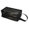 TOPASION Portable Mesh Makeup Bag with Zipper Small Travel Toiletry Bag Lightweight Cosmetic Pouch BlackBlack Heart with Handle