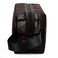TOPASION Portable Mesh Makeup Bag with Zipper Small Travel Toiletry Bag Lightweight Cosmetic Pouch BlackRed Heart with Handle