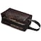 TOPASION Portable Mesh Makeup Bag with Zipper Small Travel Toiletry Bag Lightweight Cosmetic Pouch BlackRed Heart with Handle