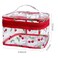 TotePrint Cherry Clear Cosmetic Bag Transprent Clear Makeup Bag Travel Pouch with HandleDurable PVC MaterialVersatileZipper Design for Smooth SlidingIdeal for MakeupTravel Essentials Cherry