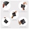 TRAKWAN Mini Mesh Heart Makeup Bag Set Mesh Cosmetic Bags with Zipper Makeup Lipstick Cosmetic Accessories Organizer Bag Mesh Pouch for Travel Black6pcs