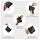 TRAKWAN Mini Mesh Heart Makeup Bag Set Mesh Cosmetic Bags with Zipper Makeup Lipstick Cosmetic Accessories Organizer Bag Mesh Pouch for Travel Black6pcs