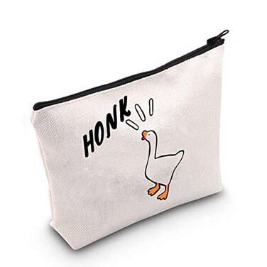 TSOTMO Goose Game Merch Honk Zipper Pouch for Bird Animal Lovers Honk Gift for Goose Lover HONK