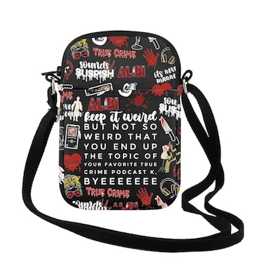 TSOTMO Morbid Crime Inspired Gift True Crime Club Makeup Bag Fan Zipper Bag