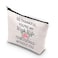 TSOTMO Novelty Work Wife Gift So Thankful Youre My Work Wife Zipper Pouch Makeup Bag WORK WIFE WITHOUT YOU