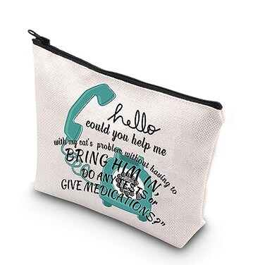 TSOTMO Vet Nurses Gift Receptionist Gift Vet Assistant Gift Veterinary Receptionist Themed Bag Gift GIVE MEDICATIONS