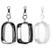 Tweruna 3 PCS Mini Clear Keychain Pouch Small Clear Wallet Travel Makeup Bag Figure Display Bag with Zipper Portable Storage Pouch Wallet for Cosmetics Coin Organizer Showing off Blind Boxes