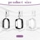 Tweruna 3 PCS Mini Clear Keychain Pouch Small Clear Wallet Travel Makeup Bag Figure Display Bag with Zipper Portable Storage Pouch Wallet for Cosmetics Coin Organizer Showing off Blind Boxes