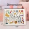 UPNEGE Italy Travel Cosmetic Bag Multicolor Waterproof Zipper Closure DoubleSided Printing Rectangular 96L x 67H Perfect for Travel and Daily Use
