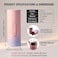 VASANA Pink PU Leather Makeup Brush Holder Organizer with Lid Portable Makeup Tools Large Capacity Case Organizer Cylinder Storage Box Bagwithout brush