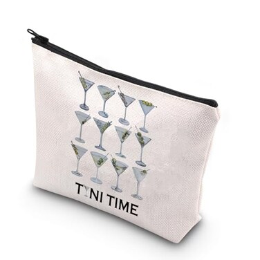 WCGXKO Bachelorette Gift Dirty Martini Gift Bachelorette Party Zipper Pouch Makeup Bag Time Bag
