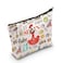 WCGXKO Spain Themed Gift Bachelorette Party Travel Makeup Bag for Spain Lovers