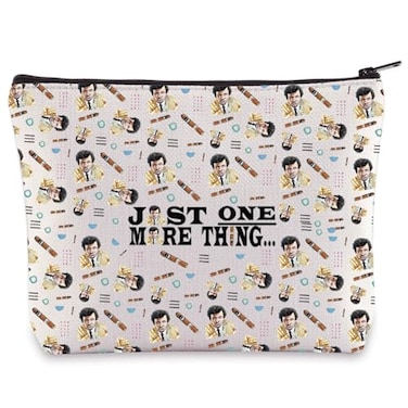 WZMPA Detective Cosmetic Bag Murder Show Fans Gift Just One More Thing Makeup Zipper Pouch Bag Crime Merchandise Just One More Thing