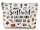 XYZONE Scotland Gift Edinburgh Gift for Women Scotland Is Calling And I Must Go Makeup Bag Zipper Bag Gift For Scottish