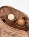 Yarnic Quilted Makeup Bag Cosmetic Bag Travel Toiletry Bag for Women Cute Makeup Bag Organizer Puffer Makeup Pouch M Khaki