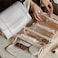 YDR Cosmetic Bag Foldable with DividerCapacity Travel Makeup Bag for Women Portable Pouch Makeup Organizer Toiletry Bag Makeup Case